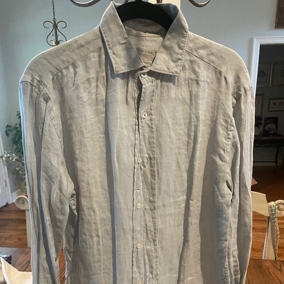 Men's Gerry St. Tropez Linen Button Down - Picture 1 of 3